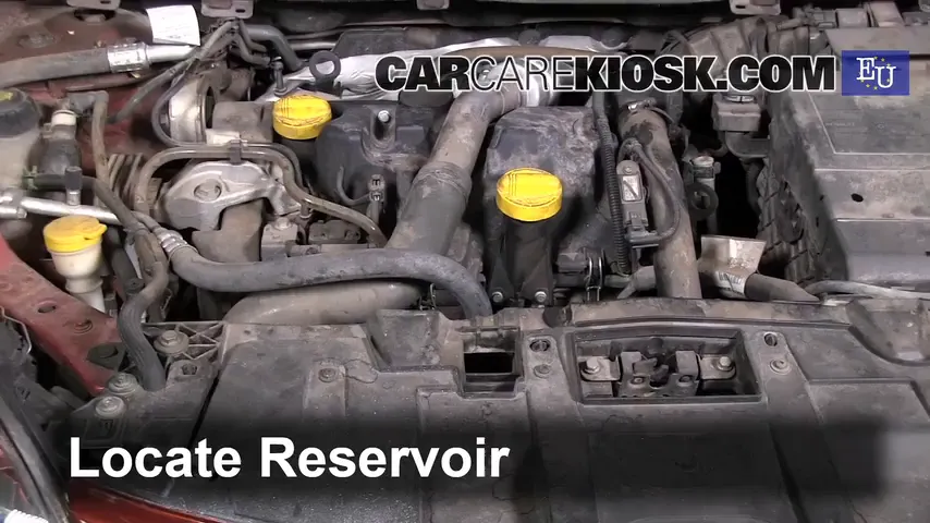 2009 Renault Megane Privilege dCi 1.5L 4 Cyl. Turbo Diesel Windshield Washer Fluid Add Fluid